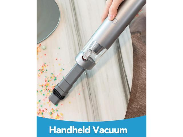 Brigii Mini Handheld Vacuum Cordless, 3 in 1-Car Vacuum & Air Duster & Hand Pump, 3 Kinds of Crevice Nozzles for Small Spaces, Crevices, Portable...