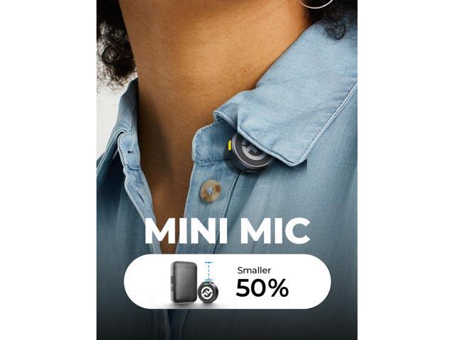 Hollyland Lark M2 Wireless Microphone for iPhone/Camera/Android/PC, 48kHz/24-bit High Fidelity Audio, 300m Range, Noise Cancelling, 40h Use,...