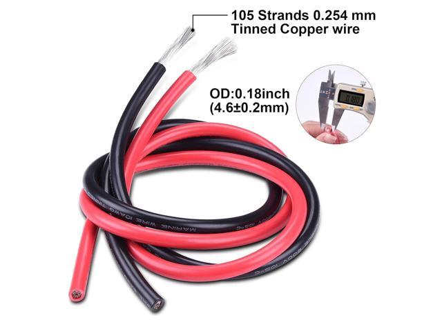 10 Gauge Wire,iGreely 10 AWG Tinned Copper Electrical Wire Cable, 2 Conductor Insulated Marine Wire for Solar Panel Car Auto Marine Speaker...