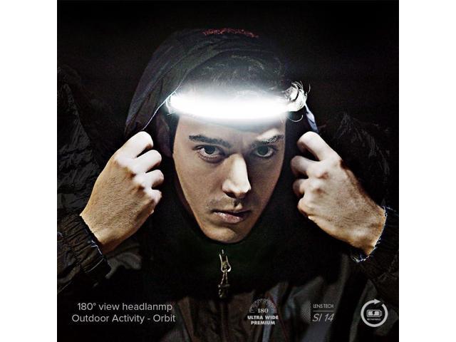 Orbit 2025 Edition Headlamp 210° Wide Beam + 60° Focus Light, 1020 Lumens, USB-C Rechargeable, IP56 Waterproof, Lightweight LED Headlamp for...