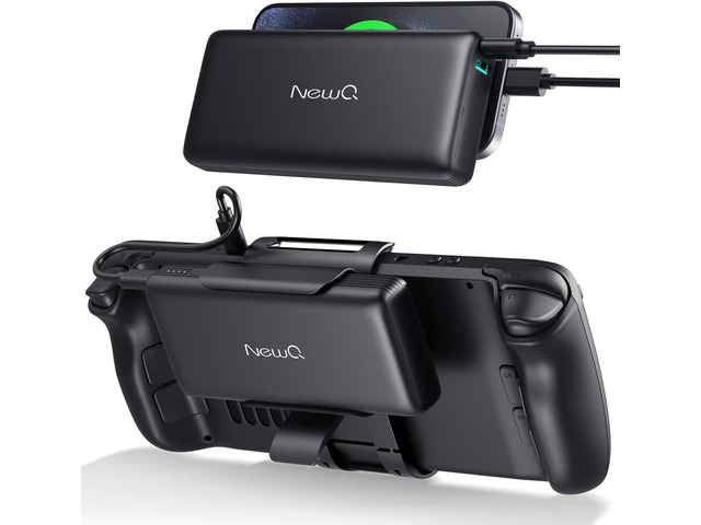 NEWQ 2-in-1 Steam Deck Battery Bank & Stand for Steam Deck/Steam Deck OLED, 20000mAh 65W PD3.0 Fast Charging Power Bank, Steam Deck Accessories,...