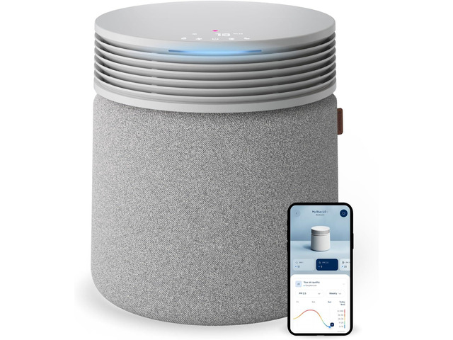 Blue Signature Air Purifier for Large Rooms up to 3,385 Sq Ft, HEPASilent Filtration for Smoke, Dust, Pet Dander & Allergens, Smart WiFi Air...
