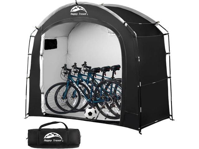 Happy Travel Bike Storage Shed Tent, Waterproof Portable Bicycle Cover Shed