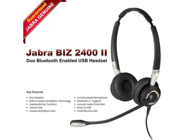 Jabra BIZ 2400 II Duo NC IP with GN1200 Cable Duo QD Headset