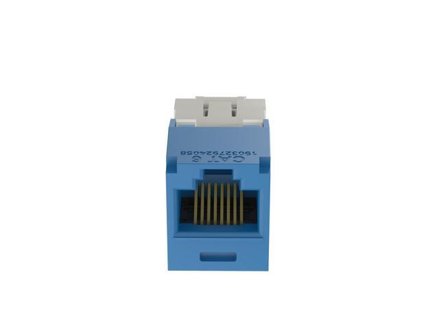 Panduit CJ688TGBU Mini-Com TX6 Plus Giga-Channel Cat6 Jack, Blue, Box of 50