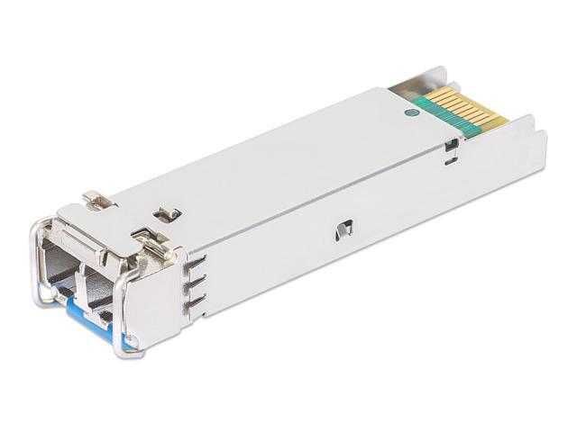 Intellinet Industrial Gigabit Fiber SFP Optical Transceiver Module, 1000Base-LX (LC) Single-Mode Port, 10 km (6.2 mi.), MSA-compliant for Maximum...
