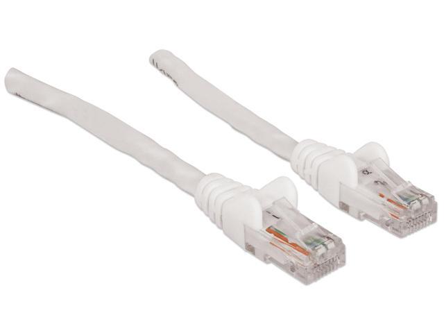 Intellinet Network Cable, Cat5e, UTP, RJ45 Male / RJ45 Male, 10.5 m (35 ft.), White