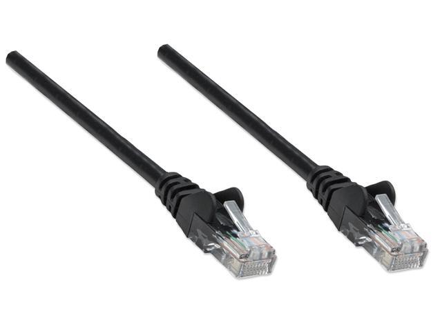 Intellinet Network Cable, Cat5e, UTP, RJ45 Male / RJ45 Male, 22.5 m (75 ft.), Black