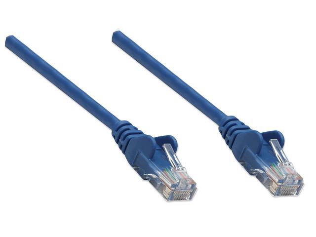 Intellinet Network Cable, Cat5e, UTP, RJ45 Male / RJ45 Male, 22.5 m (75 ft.), Blue