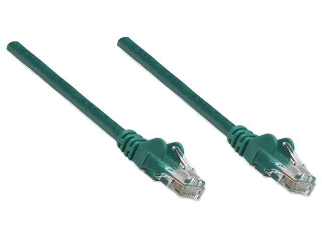Intellinet Network Cable, Cat5e, UTP, RJ45 Male / RJ45 Male, 22.5 m (75 ft.), Green