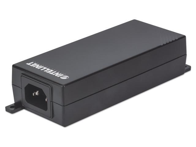 Intellinet Gigabit High-Power PoE+ Injector, 1 x 30 W Port, IEEE 802.3at/af Compliant, Plastic Housing