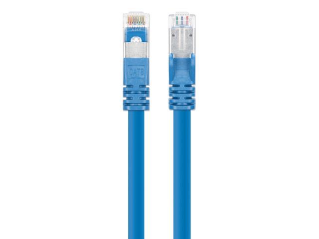 Intellinet Cat8.1 S/FTP Network Patch Cable, 10 ft., Blue, 40G, 2 GHz, 100% Copper, 24 AWG, RJ45, Stranded, Snag-free, Gold-plated Contacts