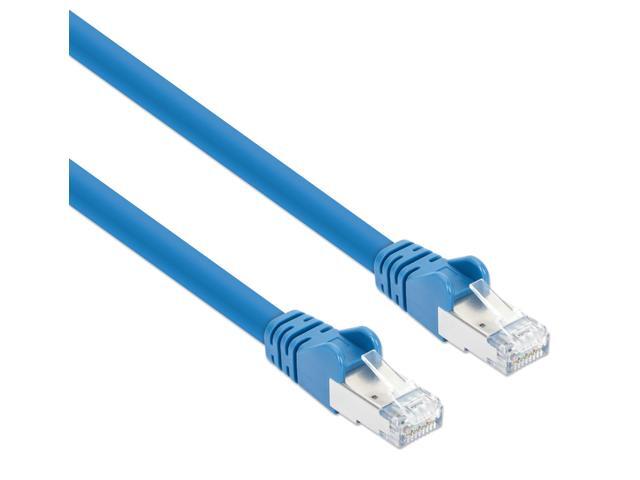 Intellinet Cat8.1 S/FTP Network Patch Cable, 14 ft., Blue, 40G, 2 GHz, 100% Copper, 24 AWG, RJ45, Stranded, Snag-free, Gold-plated Contacts