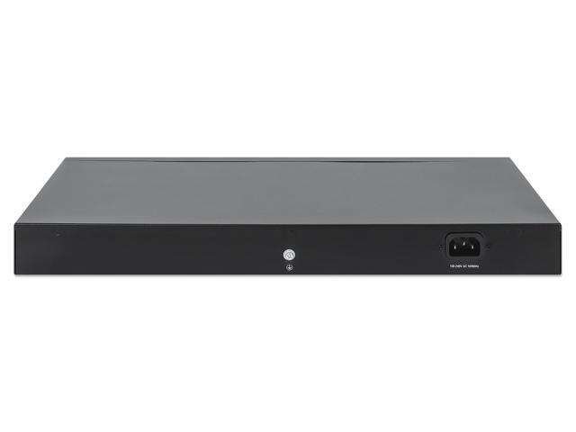 Intellinet 24-Port Gigabit Ethernet PoE+ Switch with Four 10G SFP+ Uplinks, IEEE 802.3at/af (PoE+/PoE) Compliant, PoE Power Budget of 370 W, Four...