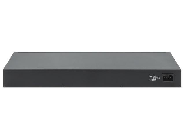 Intellinet 24-Port Gigabit Ethernet Switch with 2 SFP Ports, 24 x 10/100/1000 Mbps RJ45 Ports + 2 x SFP, IEEE 802.3az (Energy Efficient Ethernet),...