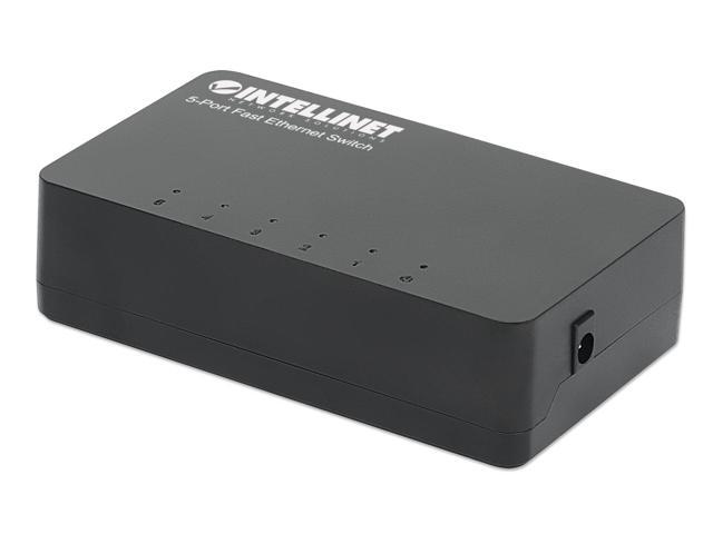 Intellinet 5-Port Ethernet Network Switch - Plug & Play Network Hub for Home/Office, 100 Mbps, Green Tech Power Saver, Compact & Silent Design -...