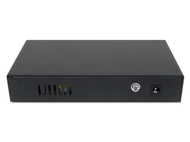 Intellinet 6-Port Fast Ethernet Switch with 4 PoE Ports (1 x High-Power PoE), One High-Power 60 W PSE PoE Port, Three IEEE 802.3at/af PSE PoE...