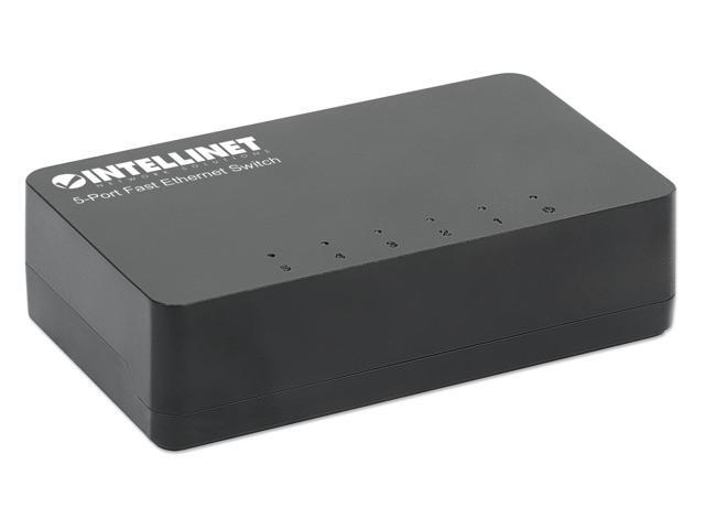Intellinet 5-Port Ethernet Network Switch - Plug & Play Network Hub for Home/Office, 100 Mbps, Green Tech Power Saver, Compact & Silent Design -...