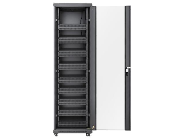 Intellinet Pro Line Network Cabinet with Integrated Fans, 42U, 23.6 in. (600 mm) Depth and Width, Roof-mounted Two-fan Ventilation Unit, Assembled,...