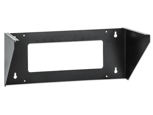 Intellinet Vertical Wall Mount Rack Bracket for 19' Equipment, 4U, Space-Saving Mini-Rack to Mount 19 in. Network Equipment Vertically on a Wall or...