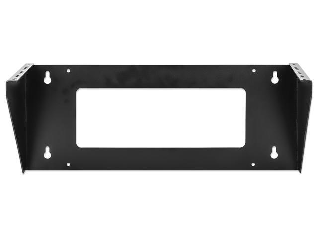 Intellinet Vertical Wall Mount Rack Bracket for 19' Equipment, 4U, Space-Saving Mini-Rack to Mount 19 in. Network Equipment Vertically on a Wall or...