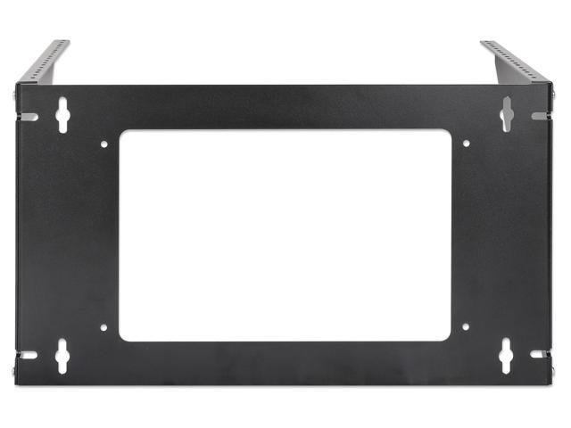 Intellinet Vertical Wall Mount Rack Bracket for 19' Equipment, 6U, Space-Saving Mini-Rack to Mount 19 in. Network Equipment Vertically on a Wall or...