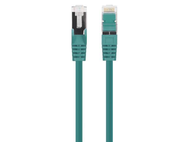 Intellinet Cat8.1 U/FTP Slim Network Patch Cable, 14 ft., Green, 10-Pack, 40G, 2 GHz, 100% Copper, 30 AWG, RJ45, Stranded, Snag-free, Gold-plated...