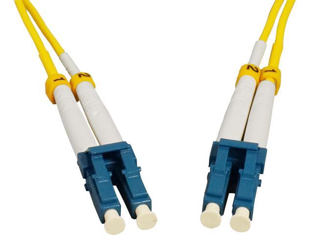 Intellinet 50 m LC to LC UPC Fiber Optic Patch Cable, 2.0 mm, Duplex, OFNR, Singlemode BIF, Yellow, 9/125 µm, Bend Insensitive Fiber Cable...
