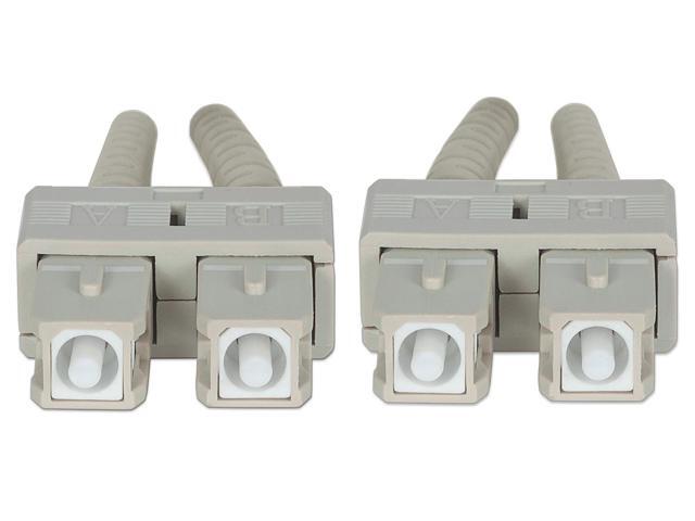 Intellinet 1.5 m LC to LC UPC Fiber Optic Patch Cable, 2.0 mm, Duplex, OFNR, OM4 Multimode, Violet, 50/125 µm, Bend Insensitive Multimode Fiber...