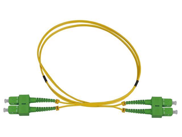 Intellinet 2 m SC UPC to SC APC Fiber Optic Patch Cable, 2.0 mm, Duplex, OFNR, Singlemode BIF, Yellow, 9/125 µm, Bend Insensitive Fiber Cable...