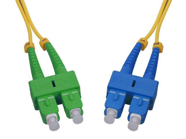Intellinet 2 m SC UPC to SC APC Fiber Optic Patch Cable, 2.0 mm, Duplex, OFNR, Singlemode BIF, Yellow, 9/125 µm, Bend Insensitive Fiber Cable...