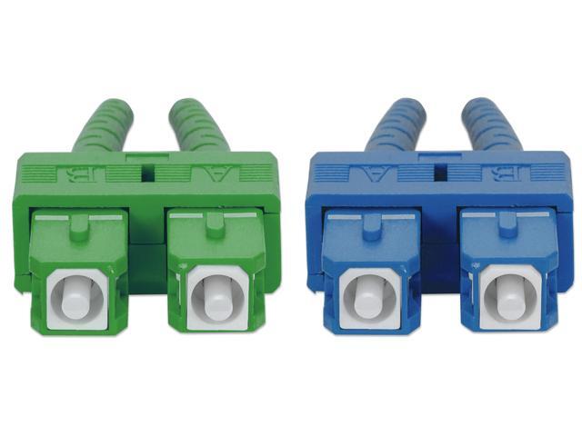 Intellinet 3 m SC UPC to SC APC Fiber Optic Patch Cable, 2.0 mm, Duplex, OFNR, Singlemode BIF, Yellow, 9/125 µm, Bend Insensitive Fiber Cable...
