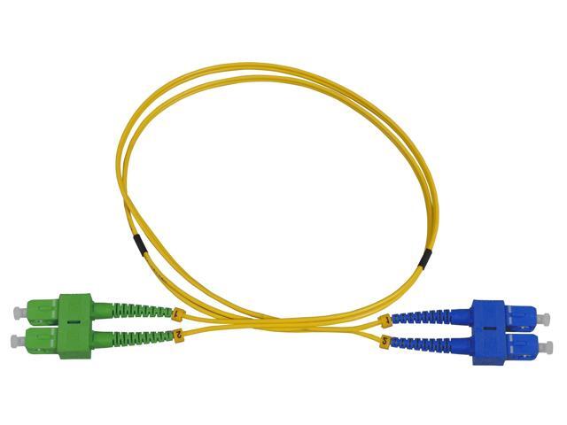 Intellinet 3 m SC UPC to SC APC Fiber Optic Patch Cable, 2.0 mm, Duplex, OFNR, Singlemode BIF, Yellow, 9/125 µm, Bend Insensitive Fiber Cable...