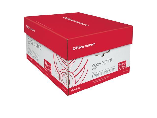 Office Depot Copy Print Paper, Legal Size, 20 Lb, 500 Sheets Per Ream, Case Of 10 Reams, 063224