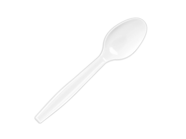 Highmark Full-Sized Plastic Spoons, White, Box Of 1000, 3585490689