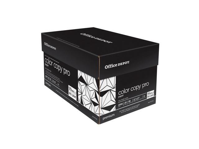 Office Depot Color Copy Paper, 11in. x 17in., 28 Lb, Case Of 4 Reams, 727611