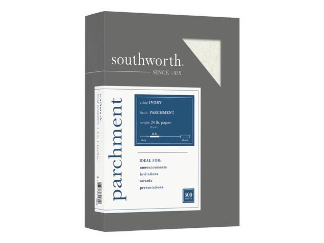 Southworth Fine Business Parchment Paper, 24 Lb, 8 1/2' x 11', Ivory, Pack Of 500 sheets