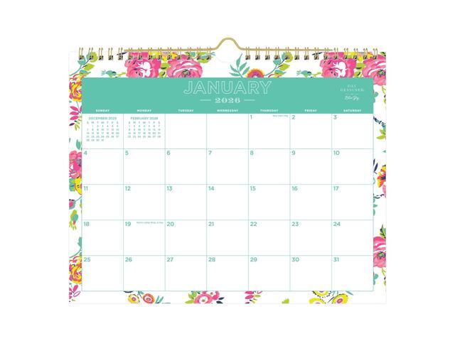 2026 Blue Sky Day Designer Monthly Wall Calendar, 8-3/4' x 11', Peyton White, January To December, 103629
