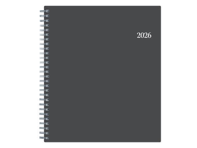 2026 Blue Sky Monthly Planner, 8' x 10', Passages/Charcoal Metallic, January To December, 100011