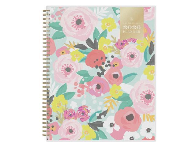 2026 Blue Sky Day Designer Weekly/Monthly Planner, 8-1/2' x 11', Secret Garden Mint, January To December, 140101