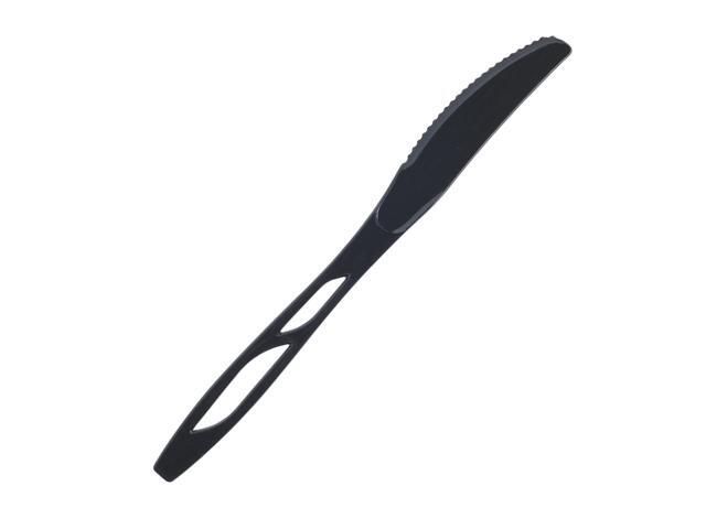 Highmark Full-Sized Plastic Knives, Black, Box Of 1000, 3585490695