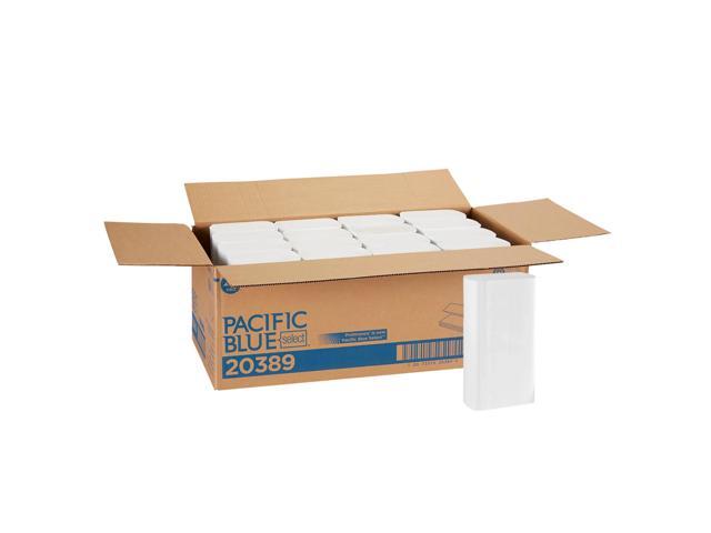 Pacific Blue Select by GP PRO, 1-Ply, Multifold Towels, 9.2' X 9.4', 40% Recycled, White, 250 Sheets per Pack, 16 Packs Per Case