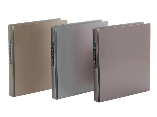 Office Depot® Brand Everbind Fashion 3-Ring Binder, 1' Round Rings, Assorted Metallic Colors, Pack Of 12