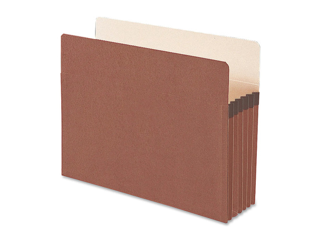 Smead Redrope File Pockets, Letter Size, 5 1/4' Expansion, 30% Recycled, Redrope, Box Of 50