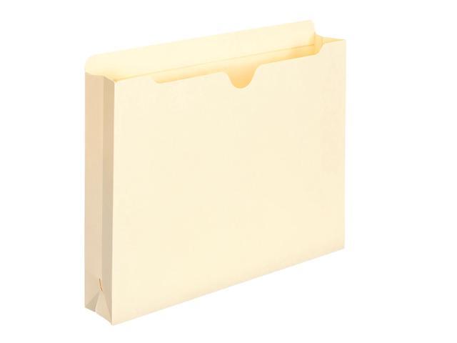 Smead Expanding File Jackets, Letter Size, 2' Expansion, 100% Recycled, Manila, Box Of 50