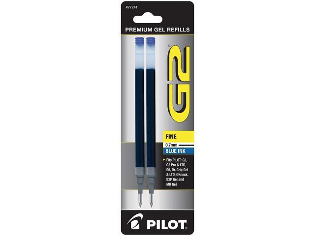 Pilot G2 Gel Refill, Fine Point, 0.7mm, Blue Ink, Pack of 2 Refills