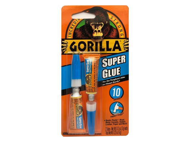 Gorilla Super Glue, 0.11 Oz Tubes, Pack Of 2 Tubes