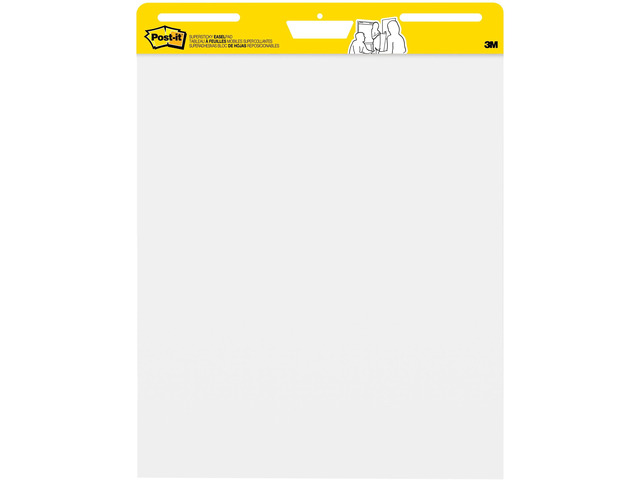 Post-it Super Sticky Easel Pads, 25 in x 30 in, 6 Pads, 30 Sheets/Pad, Great for Virtual Teachers and Students, White