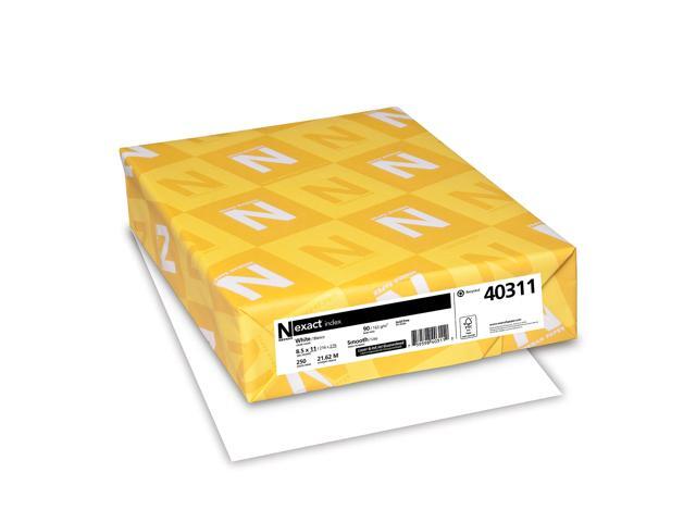 Exact® Card Stock, White, 90 Lb. Letter Size (8.5' x 11'), Pack Of 250