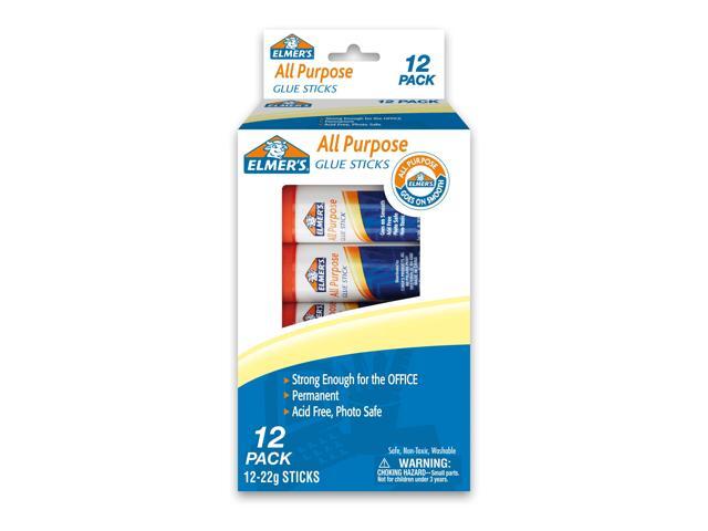 Elmer's® Office Strength Glue Sticks, All Purpose, 0.77 Oz, Clear, Pack Of 12